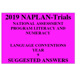 2019 Kilbaha NAPLAN Trial Test Year 9 - Language - Hard Copy